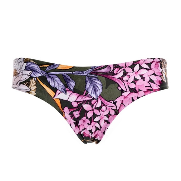 NWT Agua Bendita Zoe Handcrafted Reversible Bikini Bottom Floral Size 3XL - Picture 3 of 8